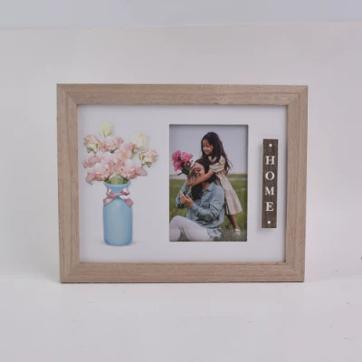 Cornice fotografica di quercia per decorazione domestica