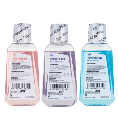 OEM 250ml denti naturali organici sbiancanti respirazione scarsa ridurre il viaggio Taglia Portable Flavabocca di aroma di menta di frutta
