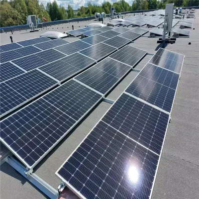 Pannello solare a montaggio su tetto piatto telaio triangolare in alluminio angolo regolabile