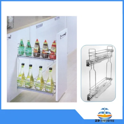 3D cucina filo di stoccaggio ferro piatto cassetto cassettiera cestelli tirare Accessori per rack per spezie di uscita hardware