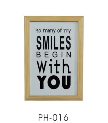 Cornice fotografica singola MDF con Picture Card