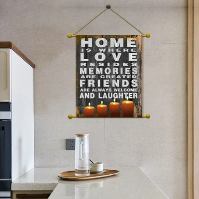 Cornice in legno di pino Poster cornice LED Hanger per arredamento domestico
