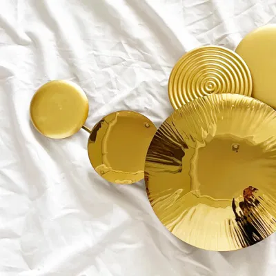 Decorazione della parete di ferro di metallo, decorazione della parete di grande dimensione del handmade di titanio, decorazione della camera da letto e del soggiorno