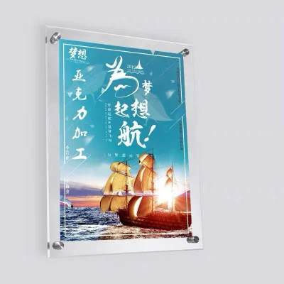 Poster supporto per cartello con licenza aziendale con montaggio a parete in acrilico