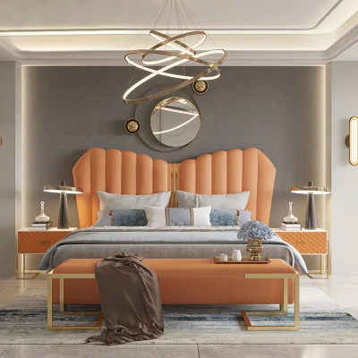 Casa Mobili personalizzato Queen King Size Oak Wood Beach House Camera da letto letto con letto in legno