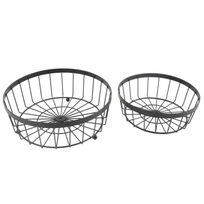 Accessori cucina 2 livelli filo ferro frutta/cibo/cestino di stoccaggio