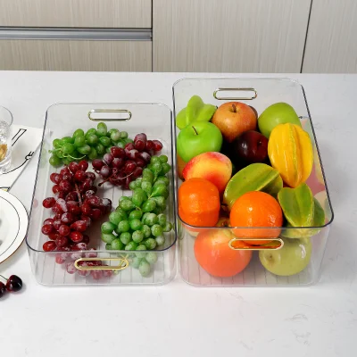 Fabbrica Prezzo Deposito di plastica della frutta del PET della cucina vegetale Cestello con manico