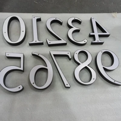 Factory Metal Outdoor Steel 3D segno del numero civico