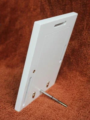 Bianco colore opaco finitura legno cornice foto/foto