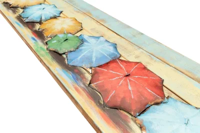 Vancy Arts Modern Arcobaleno tavola di legno pittura indoor metallo Parete pannello parete Arte moderna metallo Arte Casa decorazione parete