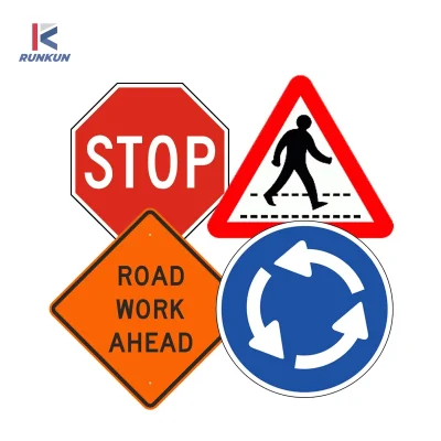 Produttori direttamente per segnaletica stradale Road Speed Limit Sign Warning Targhetta rotonda in alluminio standard per veicoli stradali