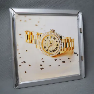 Cornice acrilica libera fissata al muro della foto del perspex del supporto del manifesto