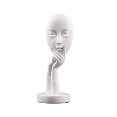 Mano-dipinta uomo faccia scultura parete di Hanging scultura decorazione