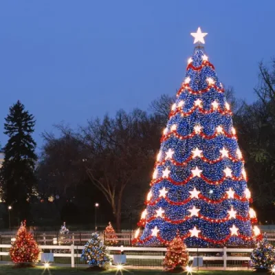 Nuovo design 15 m decorazione esterna Giant metallo telaio grande artificiale Alberi di Natale per City Plaza