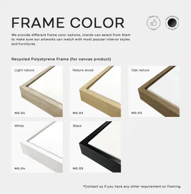 Hot Selling decorativo oro foglio fiore disegno cornice galleggiante parete Arte olio di artigianato concatenare Arte di parete