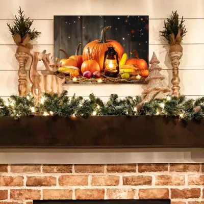 Tela Stampa parete Arte Autunno autunno zucca per la parete domestica Camera da letto decorata