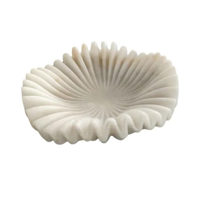 Flower Design Home Accessori Marble Bowl per frutta