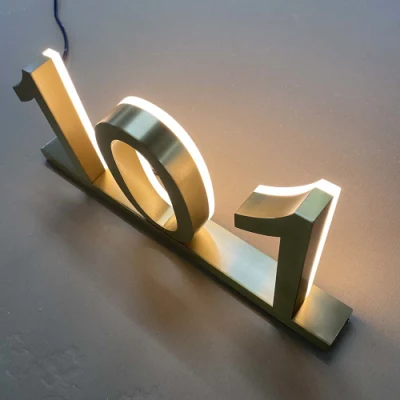 Cartello segnaletico luminoso all&prime;ingrosso numeri di casa LED