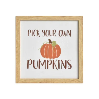 Legno incorniciato Wall decorazione, Harvest Wall decorazione, caduta legno incorniciato Wall segno