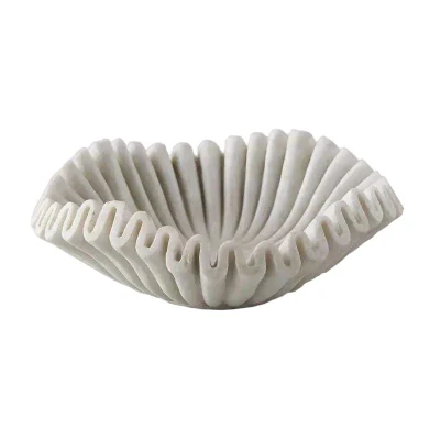 Flower Design Home Accessori Marble Bowl per frutta