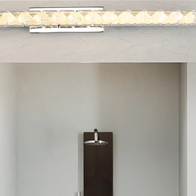 Moderno specchio LED, illuminazione a parete in cristallo, lavandino in stile industriale Luce (WH-MR-65)