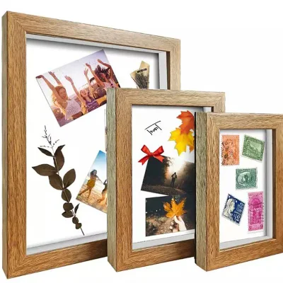 Cornice fotografica di legno semplice nuovo cornice foto di legno immagine di Natale Cornice fotografica per Tavola alta qualità personalizzata legno quadrato Art Cornice fotografica Shadow Box