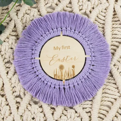 Collezione Macrame Baby Milestone Plaque/Discs Set