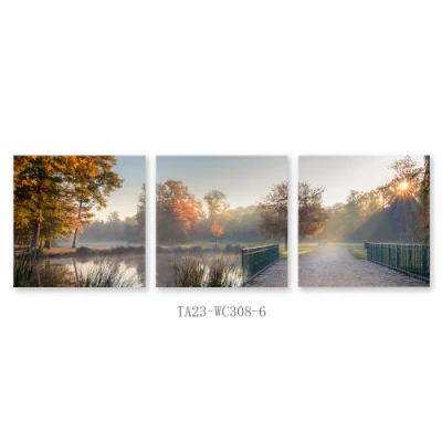 Vendita all&prime;ingrosso decorazione 3 pannelli Alba Foto disegni Arte pittura per Vendita dipinti moderni parete tela Wall Art