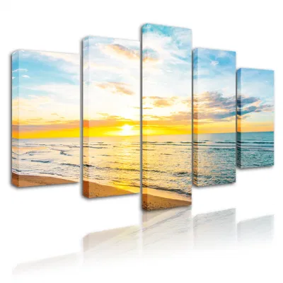 Set da parete per stampe di decorazioni personalizzate per la casa in tela Seascape Panorama moderno Vista Mare