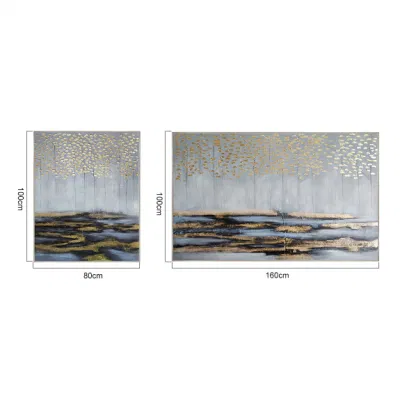 Paesaggio tela Arte dipinti ad olio moderno 100% Fiore dipinto a mano Decorazione astratta dell&prime;albero