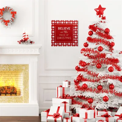 Natale LED tela Wall Art decorazioni casa Natale regalo di festa Visualizzazione immagini