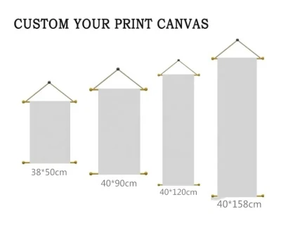 Il nuovo design del LED Home decor illumina il LED Picture Design Scroll Poster parete Hanging cornice in legno
