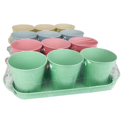 Classic Herb Pot Casa &amp; Giardino decorativo Plant Titolare Box per finestre all&prime;aperto per piantatrici in metallo