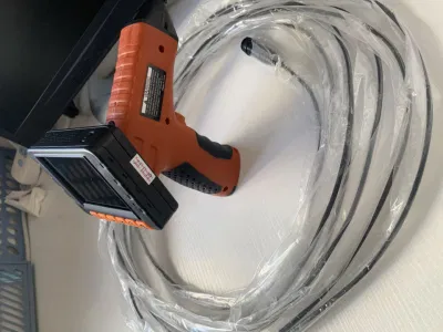 Endoscopio video portatile con sonda da 3,9 mm, tubo a serpente da 5 m, display da 3.5′ ′, impermeabile IP67