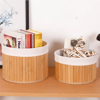 Vestiti Pacchi Bamboo grande vestiti cesto secchio panno Box Bamboo Cestello di conservazione