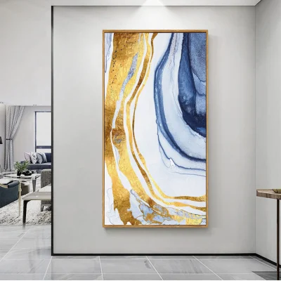 Custom Abstract High End Floating Frame Wall Art di grandi dimensioni Pittura di tela per decorazione domestica