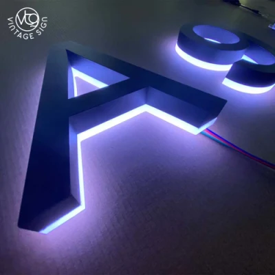 RGB Letter Sign Business Building segnali luminosi Storefront numeri civici