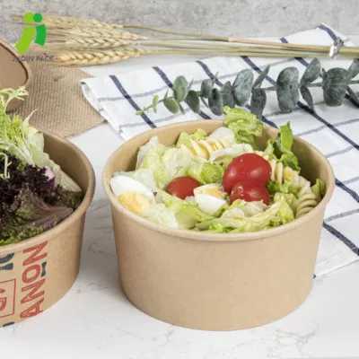 Fabbrica di fornitori cinesi Bowls di carta monouso di insalata per frutta di insalata