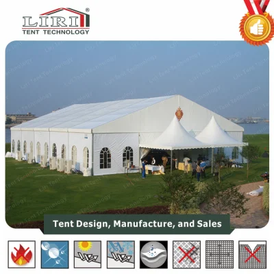 Tenda da sposa mobile con tetto in tessuto bianco PVC impermeabile