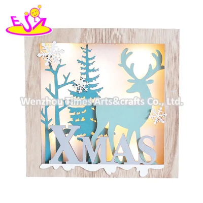Vendita all&prime;ingrosso Fairy legno muro Hanging idee per Natale W09d085
