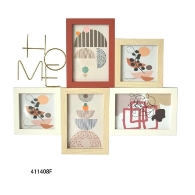 8 apertura parete decorativa Hanging Collage Puzzle Picture Photo Frame 4 x 6 pollici