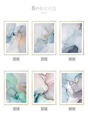 2 pezzi incorniciato Poster stampa Abstract decor Modern Canvas Wall Art per il bagno del soggiorno
