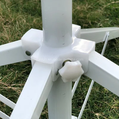 Ferro regolabile pieghevole/metallo Croce bianca Grande Sole Spiaggia Parasol/Umbrella all&prime;aperto Base/supporto