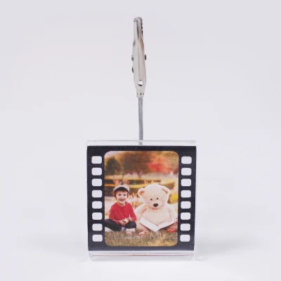 Supporto per display fotografico con clip, prezzo acrilico, misura personalizzata