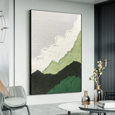 Grandi dipinti ad olio d&prime;arte astratta 3D dipinti a mano per decorazione