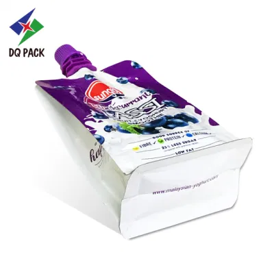 DQ Pack Cina confezionamento bevande sacchetti di plastica per alimenti liquido Confezione crema DOYPACK con beccuccio