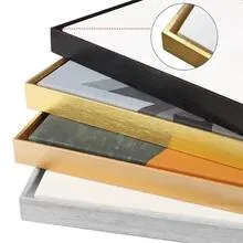 Cornice fotografica in metallo rosa nero per cornici Album fotografici Accessori Stampa digitale con logo personalizzato in alluminio spazzolato color argento oro