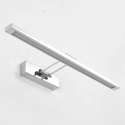 Specchio luce LED bagno parete luce specchio vetro impermeabile anti-nebbia Lampada LED per cabinet in acciaio inox Brief moderno (WH-MR-39)