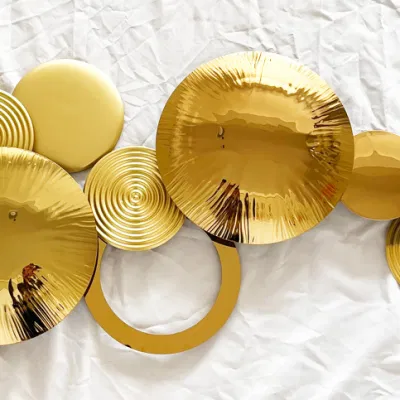 Decorazione della parete di ferro di metallo, decorazione della parete di grande dimensione del handmade di titanio, decorazione della camera da letto e del soggiorno