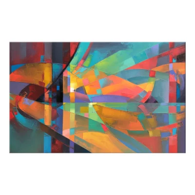 Pittura astratta colorata extra large su tela gialla e blu Art Pink astratto tela Art Teal Art Modern tela Art Viola Pittura brillante